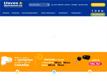 Tablet Screenshot of llavesysuministros.com